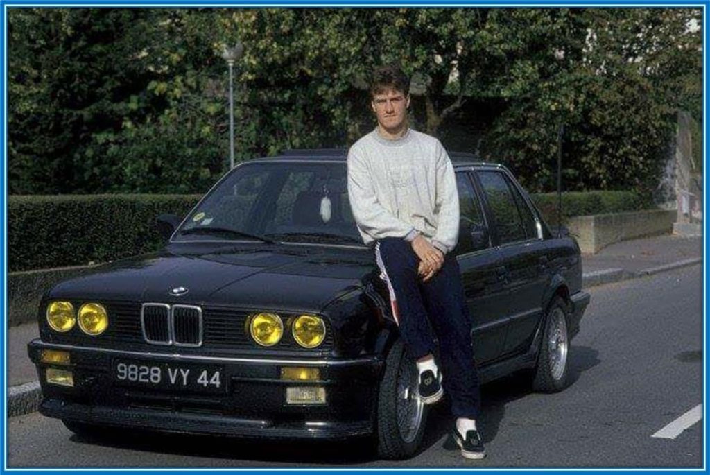 Didier Deschamps Car - in his early days. He is a lover of the BMW.