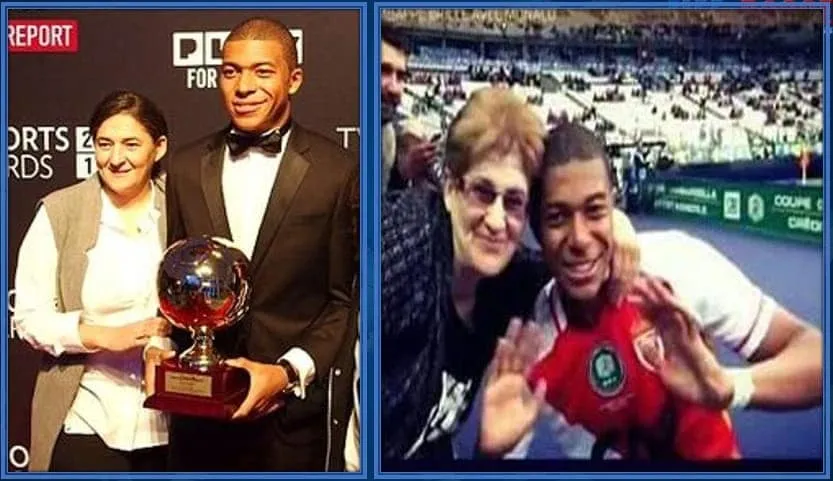 There exists a close bond between Kylian and his Algerian Mum.