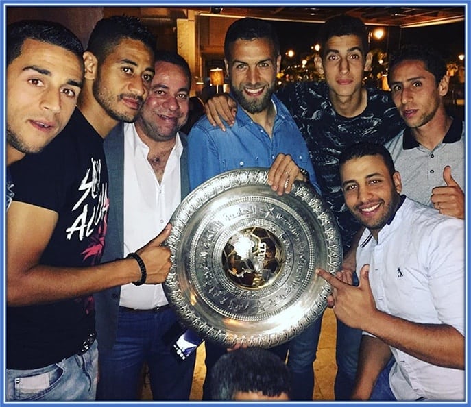 Before going to Europe, he helped FUS Rabat win this great trophy.