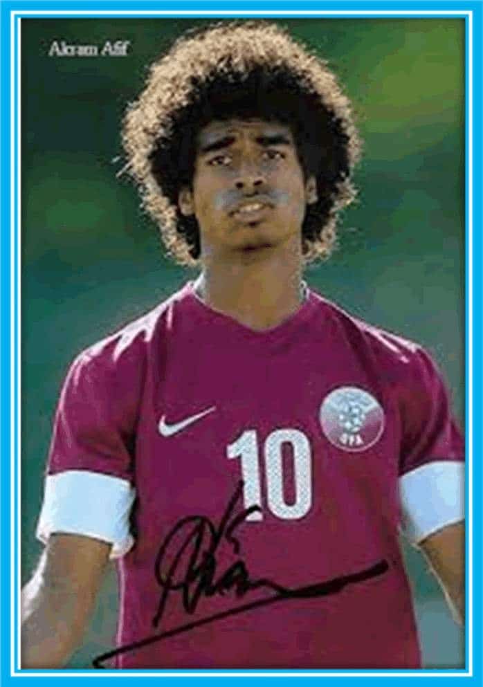 A photo of Akram Afif while in Aspire Academy.