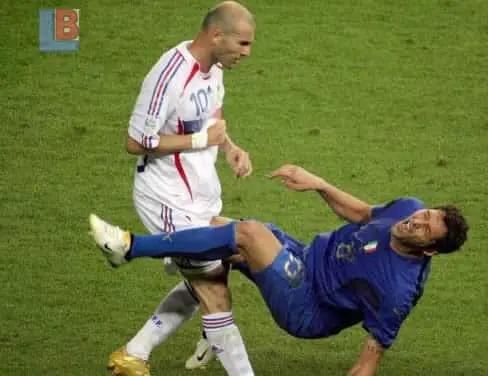 This moment summed up the sad end of Zinedine Zidane's career.