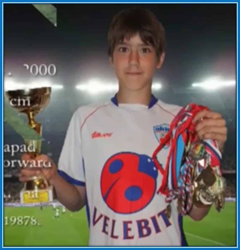 Dusan Vlahovic was so good that he began collecting honours since his early footballing days.