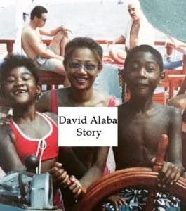 Young David Alaba alongside his Sister (Rose May) and Mother.