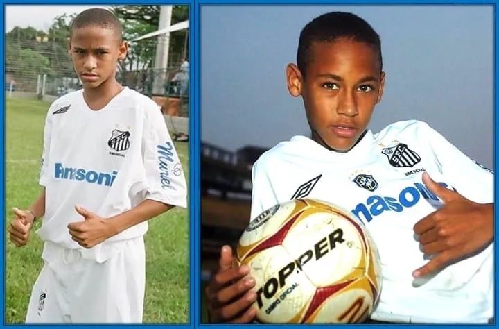 Neymar's early years with Santos FC academy.