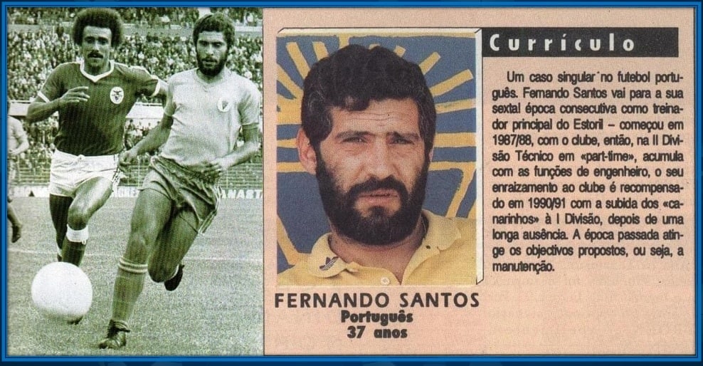 The early years of Fernando Santos, as a footballer and after retirement from his playing career.