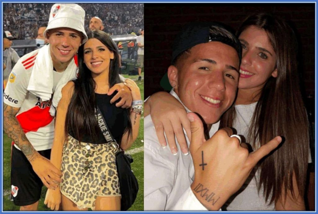 The eye-catching midfield player is in a relationship with a young lady, Valentina Cervantes.
