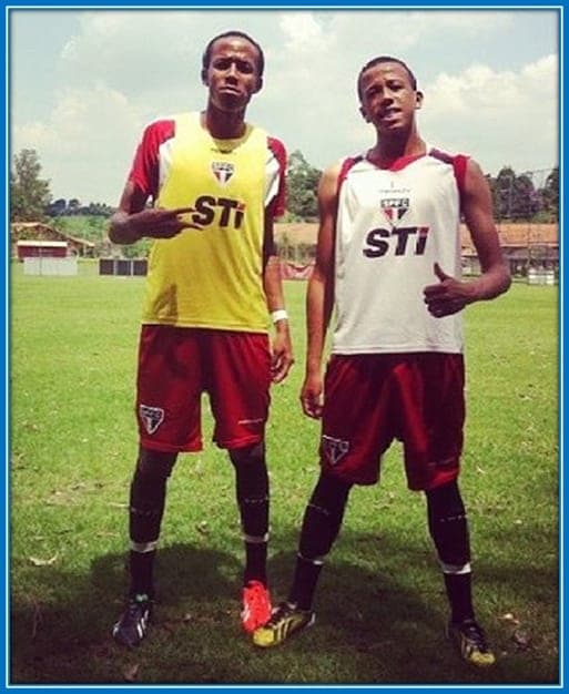 Eder and Luizão are like twin brothers. They played as both defenders and midfielders for Sao Paulo academy.