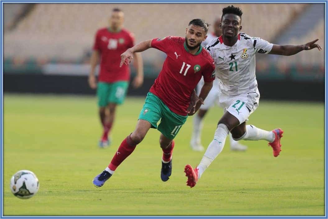 The youngster has been exceptional with the national team of Morocco.