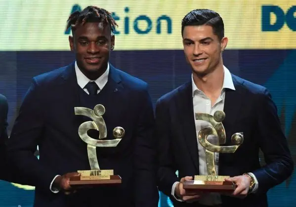See who shared an award with Christiano Ronaldo.