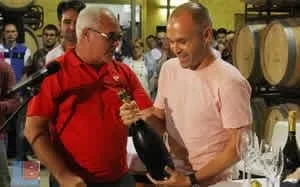 Iniesta's Deep Family Roots: José Antonio Iniesta, often moved to tears by his son's challenges, runs the family winery, Bodegas Iniesta.