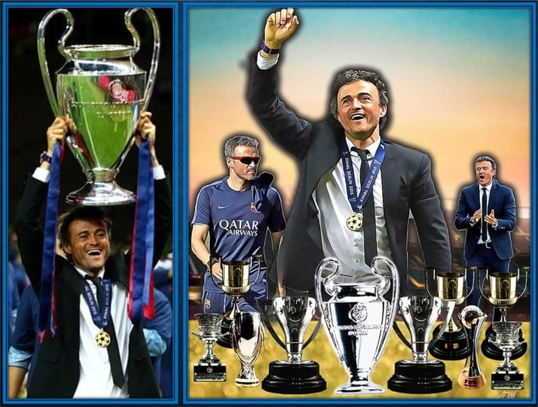 The accolades and trophies he won at FC Barcelona.