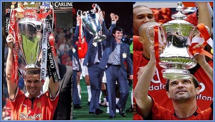 Some of Roy Keane's Titles with Manchester United.