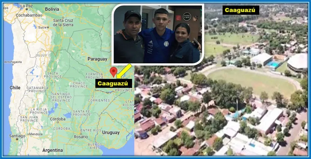 This map equips you with knowledge as regards Julio Enciso's family origins.