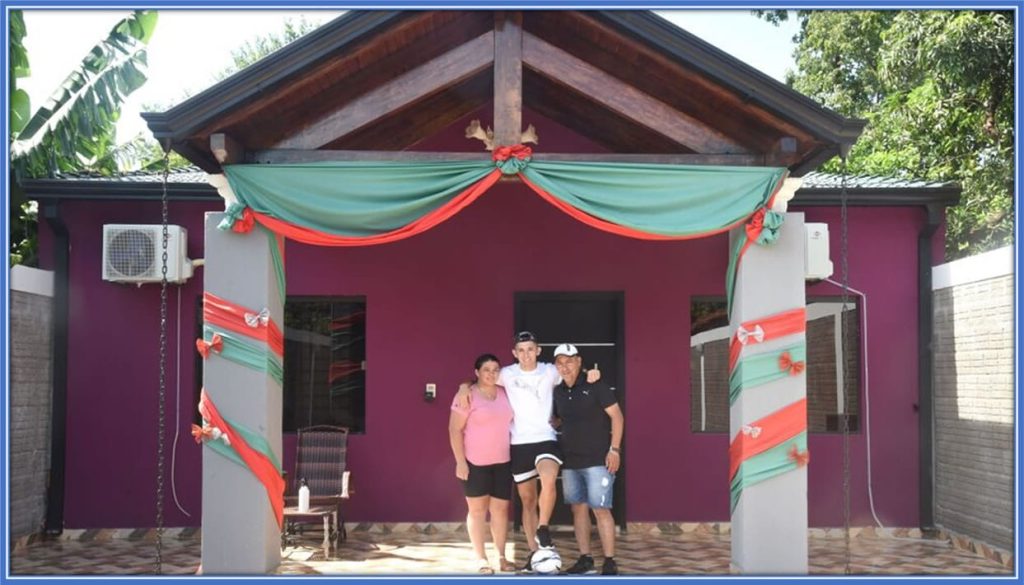 On this day, Julio Enciso launched this beautiful home he built for his parents.