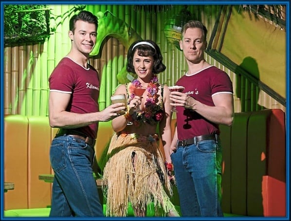 Oliver (Ollie) Ramsdale is holding a Cinnamon Pachanga, Lizzie Ottley (middle) is with a Watermelon Margarita and Austin Wilks (right) is with a Candy Cooler.