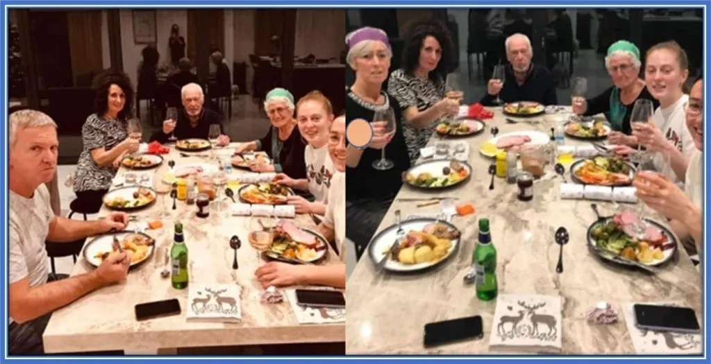 Meet the baller's family during their family dinner. Indeed, her Family Support and Middle-Class Values Fueled her Success. Source: Instagram.