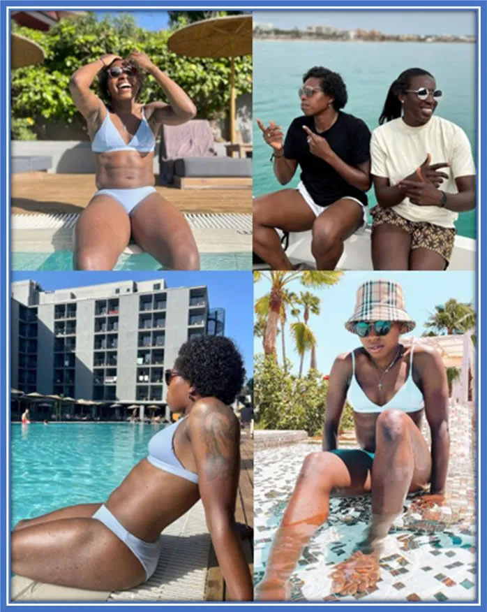 Beyond the pitch, Lineth Beerensteyn finds solace in the sea and vacation getaways. It gives her a blissful escape from the demands of the sport. Source: Instagram