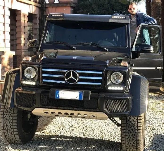This expensive Mercedes jeep is just one of his numerous luxury rides. Image Credit: Instagram.