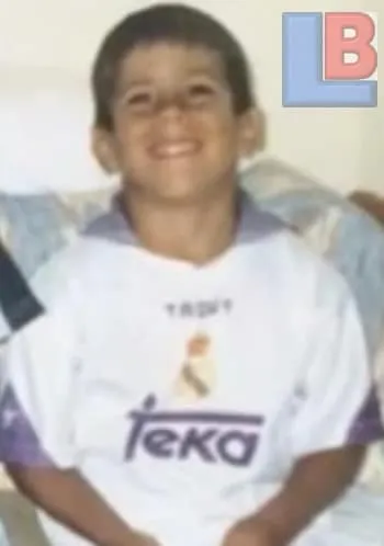 A childhood photo of Marco Asensio.