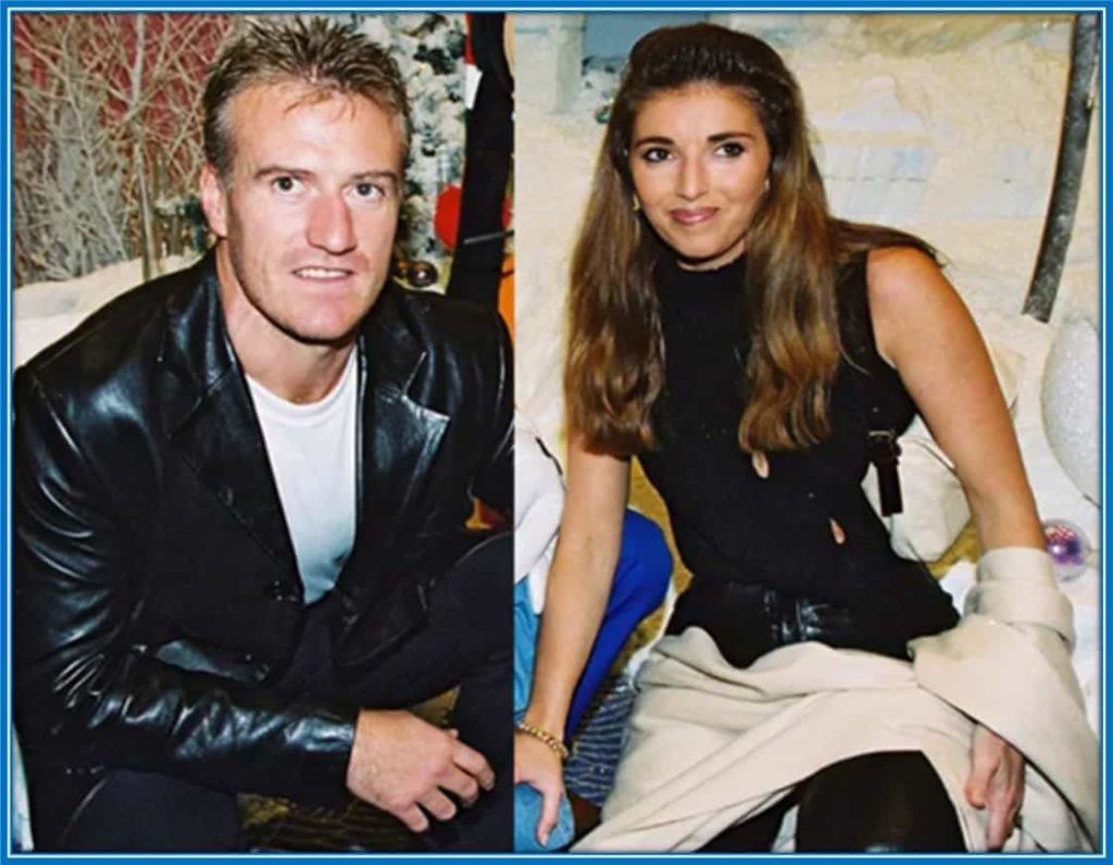 Meet Didier Deschamps Wife - Claude Antoinette - in their youthful days.