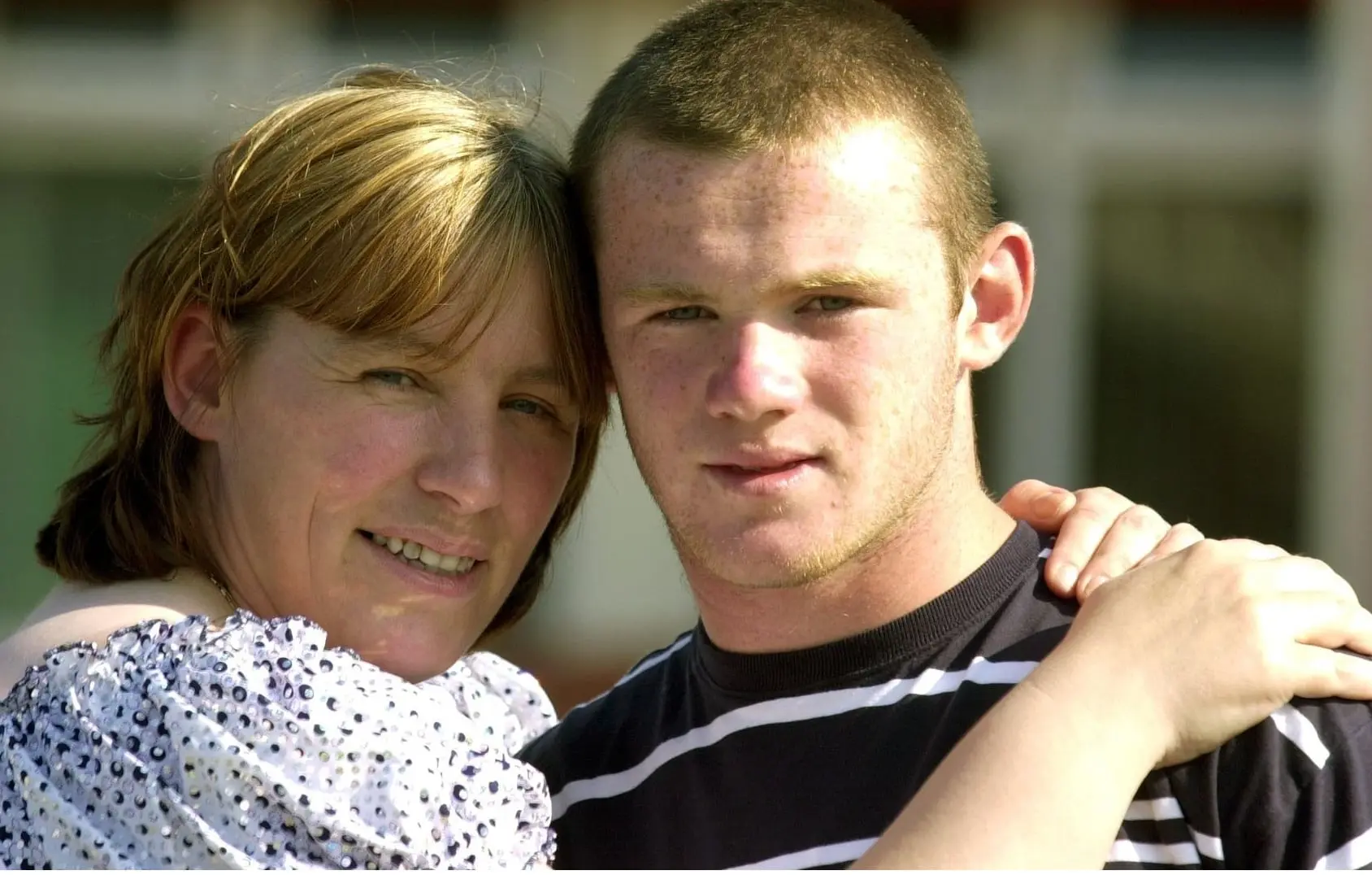 Wayne Rooney and Mother.