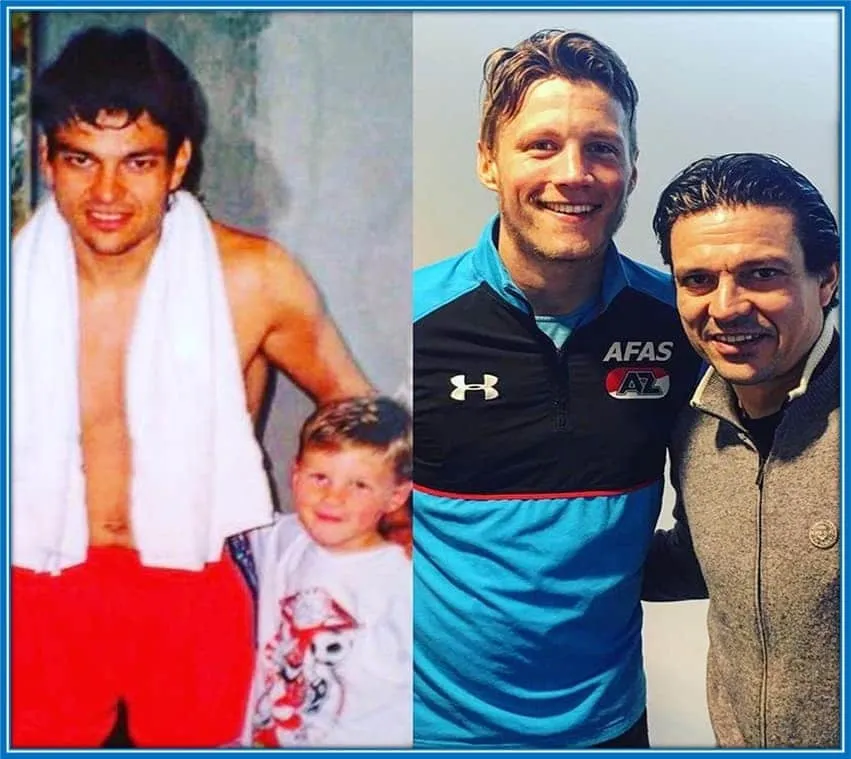 Once his Idol, always his Idol. This is Jari Litmanen and Wout (before and present).