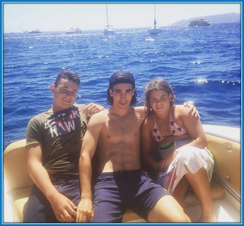 Meet Marc Cucurella's siblings - a brother (Lucas) - and a kid sister who is the last child of the family.