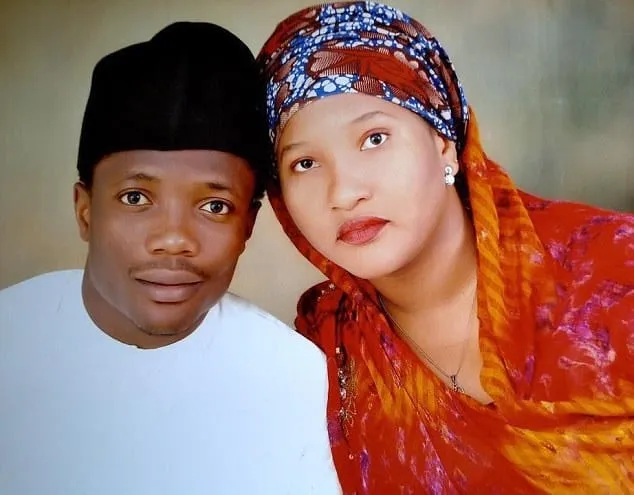 Jamila Musa takes a photo with her husband, Ahmed.