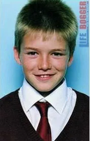 David Beckham as a kid.