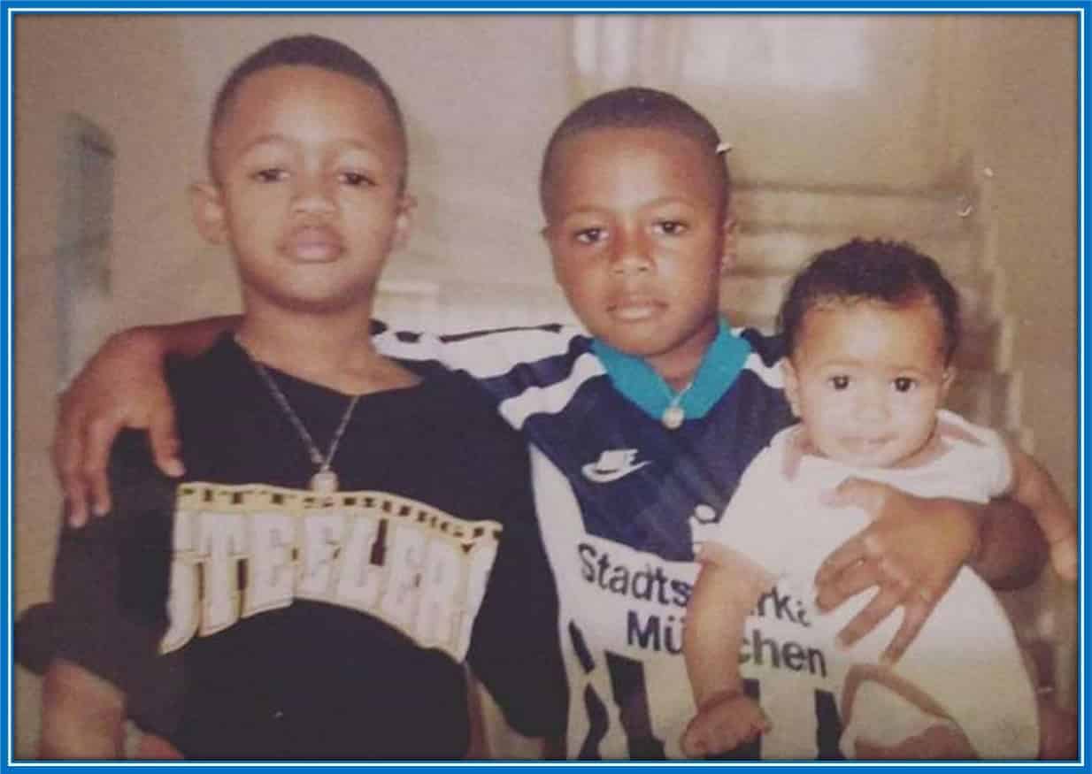 Meet Andre Ayew's brother and sister (Jordan and Imani) in their childhood days. Did you notice - that both of the boy's faces did not change?