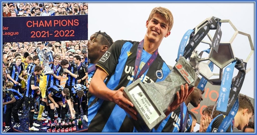 Before his transfer to AC Milan, the footballer won four trophies with Club Brugge.
