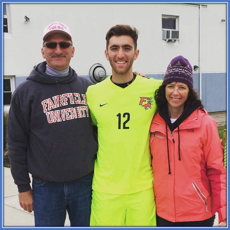 Matt Turner's Parents took this photo with their son on the day he wrapped up his college career. He thanked them (Stuart and Cindy) again for providing him with what he calls the opportunity of a lifetime.
