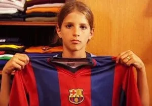 As a child, young Erik Lamela was a huge fan of Barcelona.
