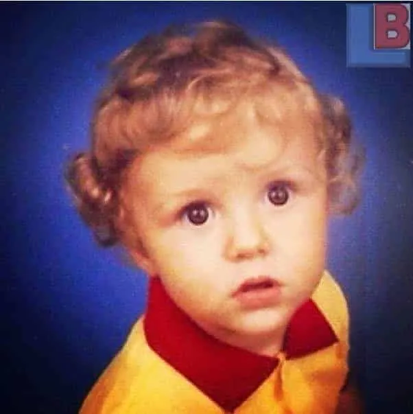 Young David Luiz, in his childhood.