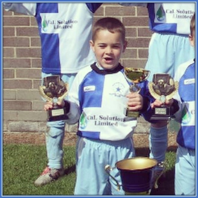 At a very young age, he had started winning trophies.