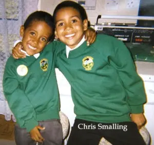 Young Chris Smalling and his Brother, Jason, in their childhood.