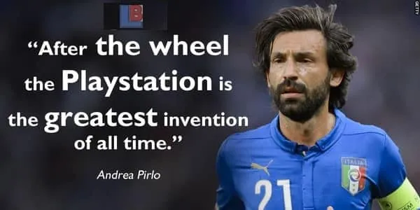 What Pirlo thinks about the PlayStation.