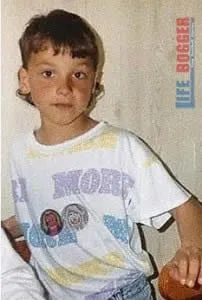 So calm, so innocent. This is Zlatan Ibrahimovic in his childhood years.