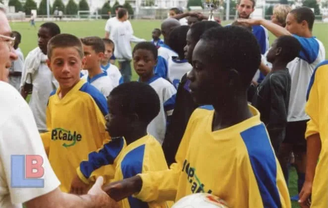 I guess you can spot Ngolo Kante among youngsters. Just see how nearly everyone was looking at him.