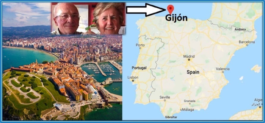 This map explains Luis Enrique's Family Origin. He is from Gijón, a coastal city in the north of Spain.