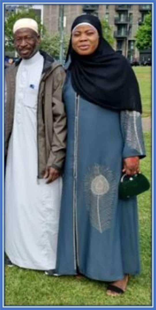 A rare image of Yunus Musah's Parents - Ibrahim and Amina.