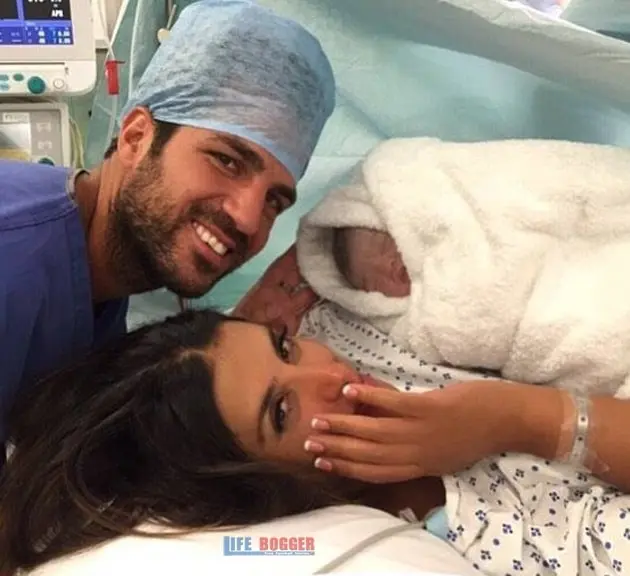 Cesc Fabregas witnessed the birth of his daughter.