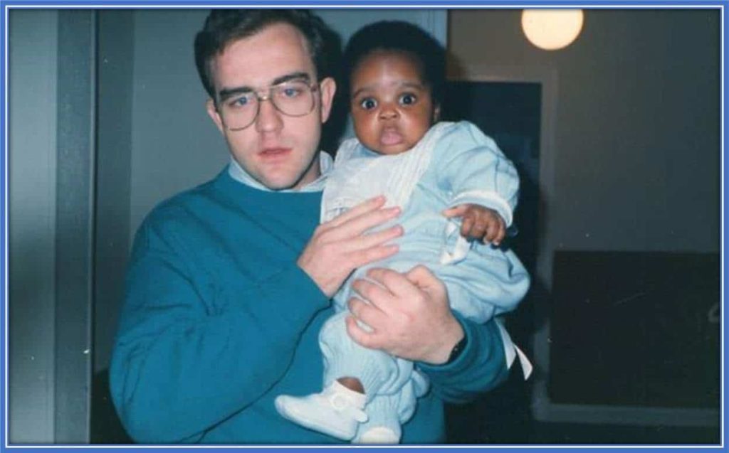 Here is a picture of Reverend Father Inaki Mardones and his Godson, Inaki (Nico's older brother).