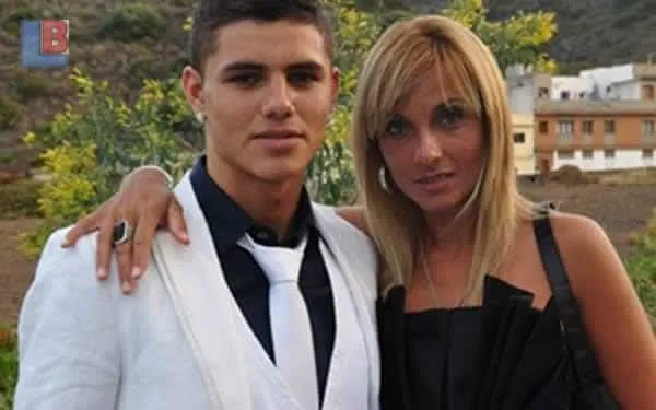 Mauro Icardi and Mother, Analia Rivero.