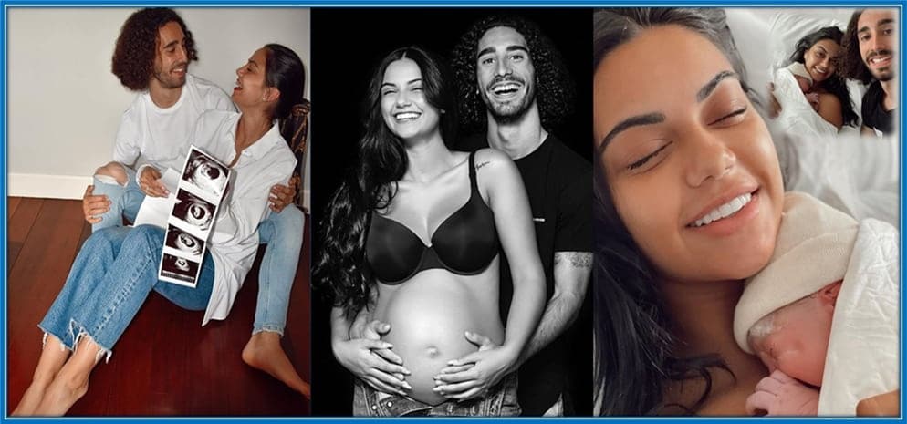 The couples celebrated the pregnancy and birth of Mateo, the latest addition to the family.