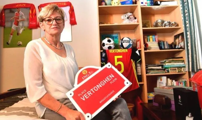 Ria Vertonghen surrounds her home with football collections of her darling son.