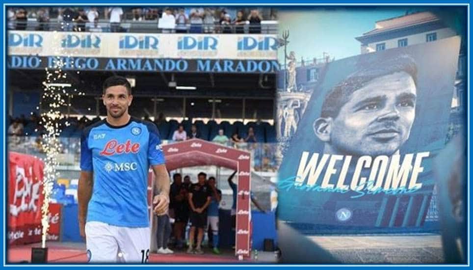 Napoli Welcomes Cholito to their club. See him making his Grand Debut.