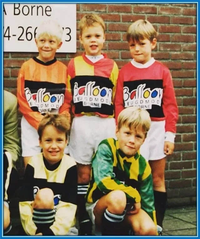 Wout Weghorst Early Years at academy football. Can you recognize him?