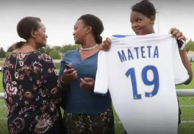 A lovely photo of Jean-Philippe Mateta's Mum, sister and aunt as they cheer for him- Instagram