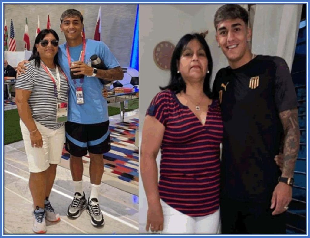 The dazzling winger's mum is Gladys Perez; she remains happy and proud of her Son's performances.